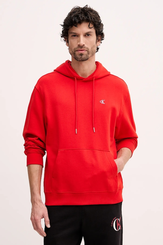 

Хлопковая толстовка Calvin Klein Jeans, красный