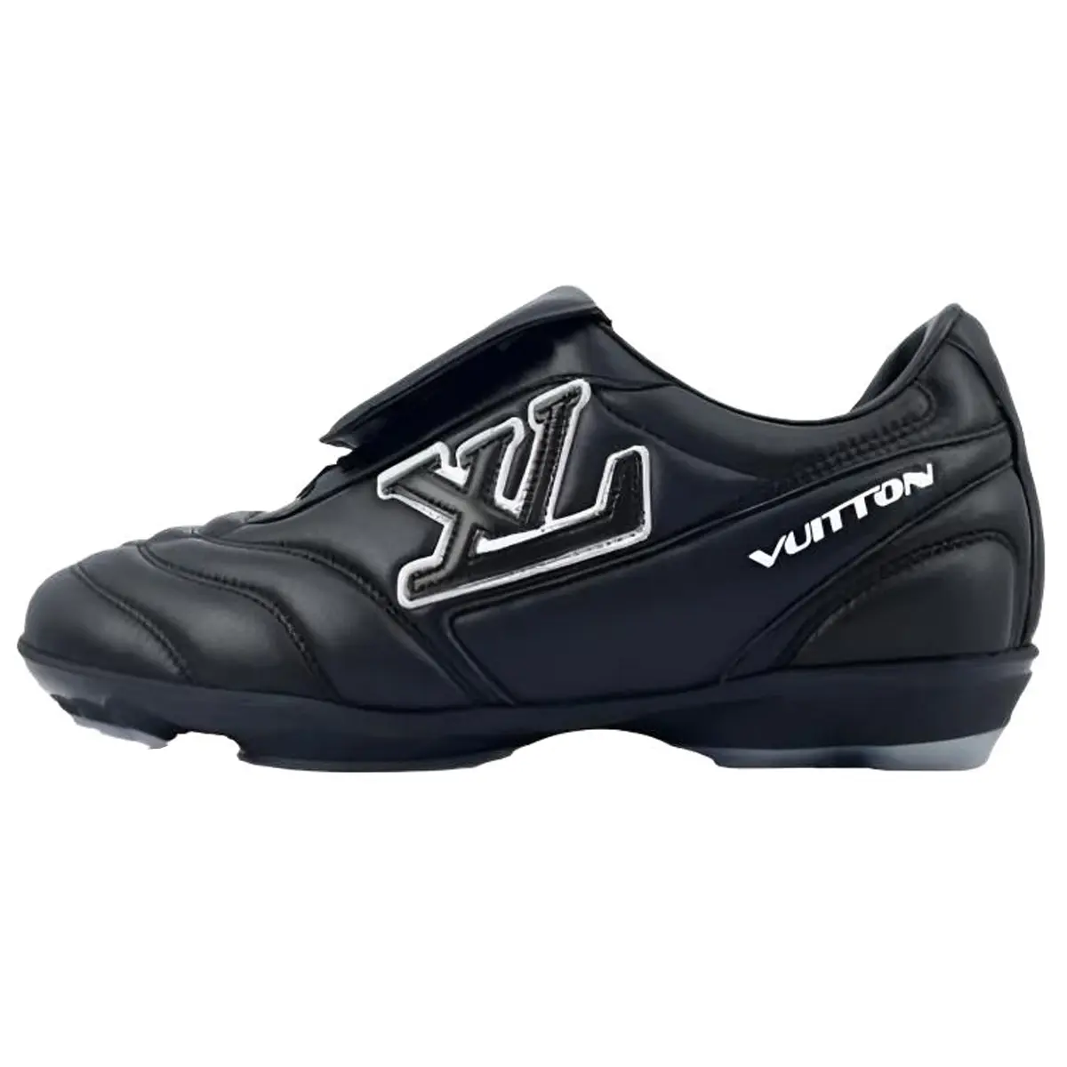 

LOUIS VUITTON Следующий сезон 2025 Весна Лето мужская коллекция, футбольные бутсы низкие повседневные туфли мужские черные