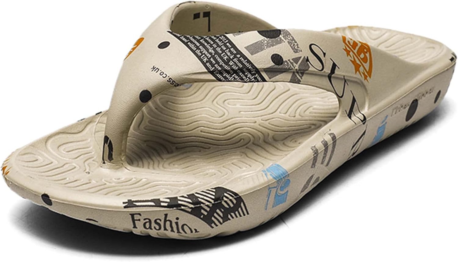 

Мужские тапочки в елочку Летние пляжные босоножки Дышащие удобные противоскользящие износостойкие с контрастной расцветкой на плоской подошве Generic, хаки