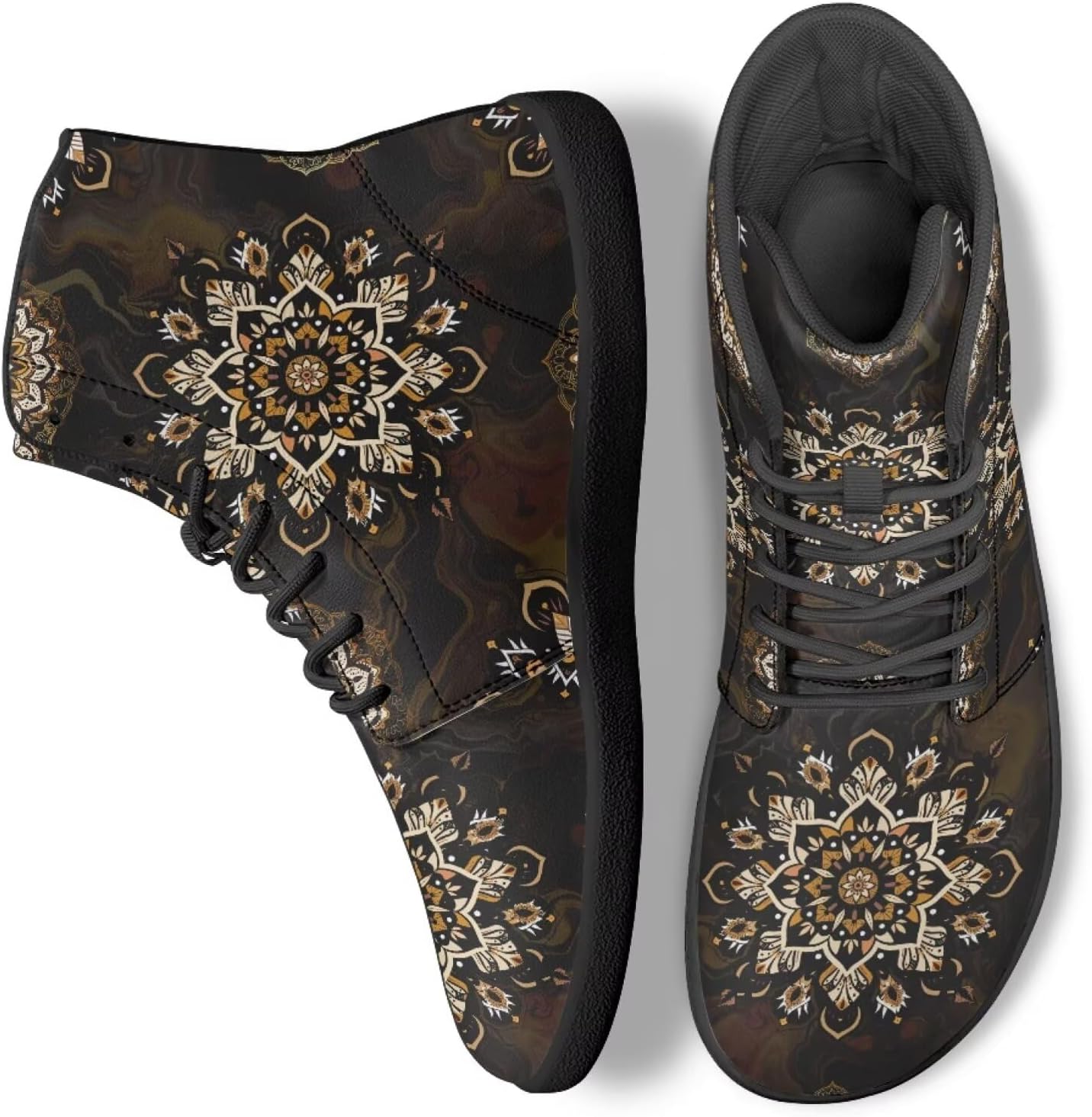 

Кроссовки Binienty Zero Drop с плоской подошвой для мужчин и женщин, из ПУ-кожи, минималистичные, водонепроницаемые, спортивные, коричневый