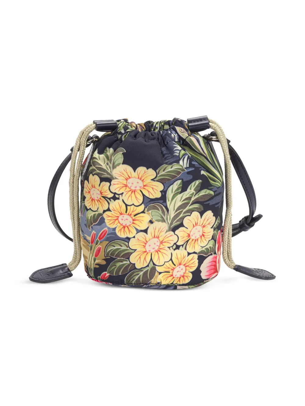 

Сумка-ведро с цветочным принтом Etro Kids, желтый