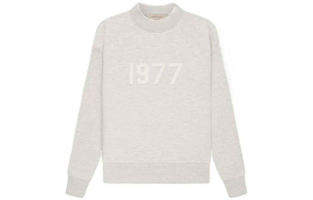 Детский свитшот с круглым вырезом Fear Of God Essentials, Light Oat
