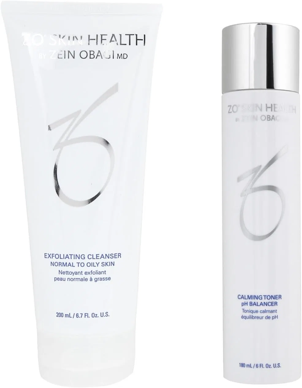 Набор для умывания и тонизирования ZO Exfoliating Cleanser, Toner 200 мл + 180 мл