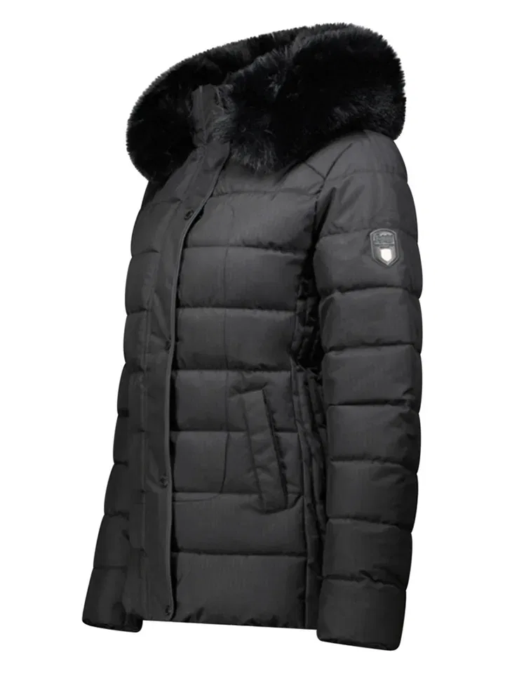 Стеганая куртка с капюшоном Geographical Norway, черный — фото 3