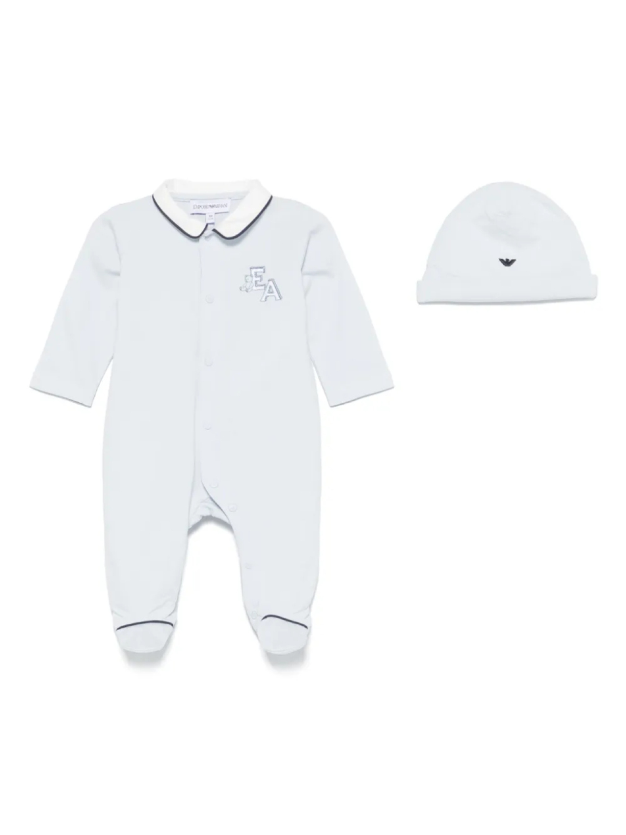 

Пижама с вышитым логотипом Emporio Armani Kids, синий