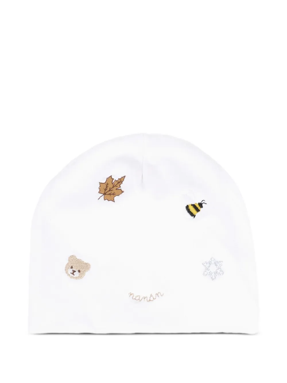 

Шапка с вышитым мотивом Nanan, белый