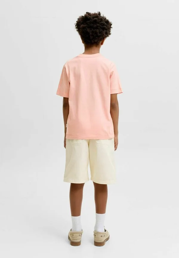 Футболка, футболка для подростков, футболка с принтом Jack & Jones Junior, Peach Melba — фото 3