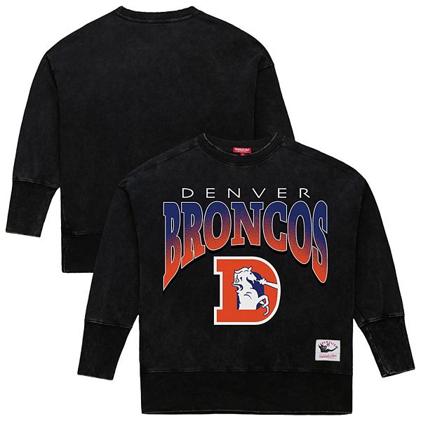 

Женский черный свитшот denver broncos delineate mineral wash Mitchell & Ness