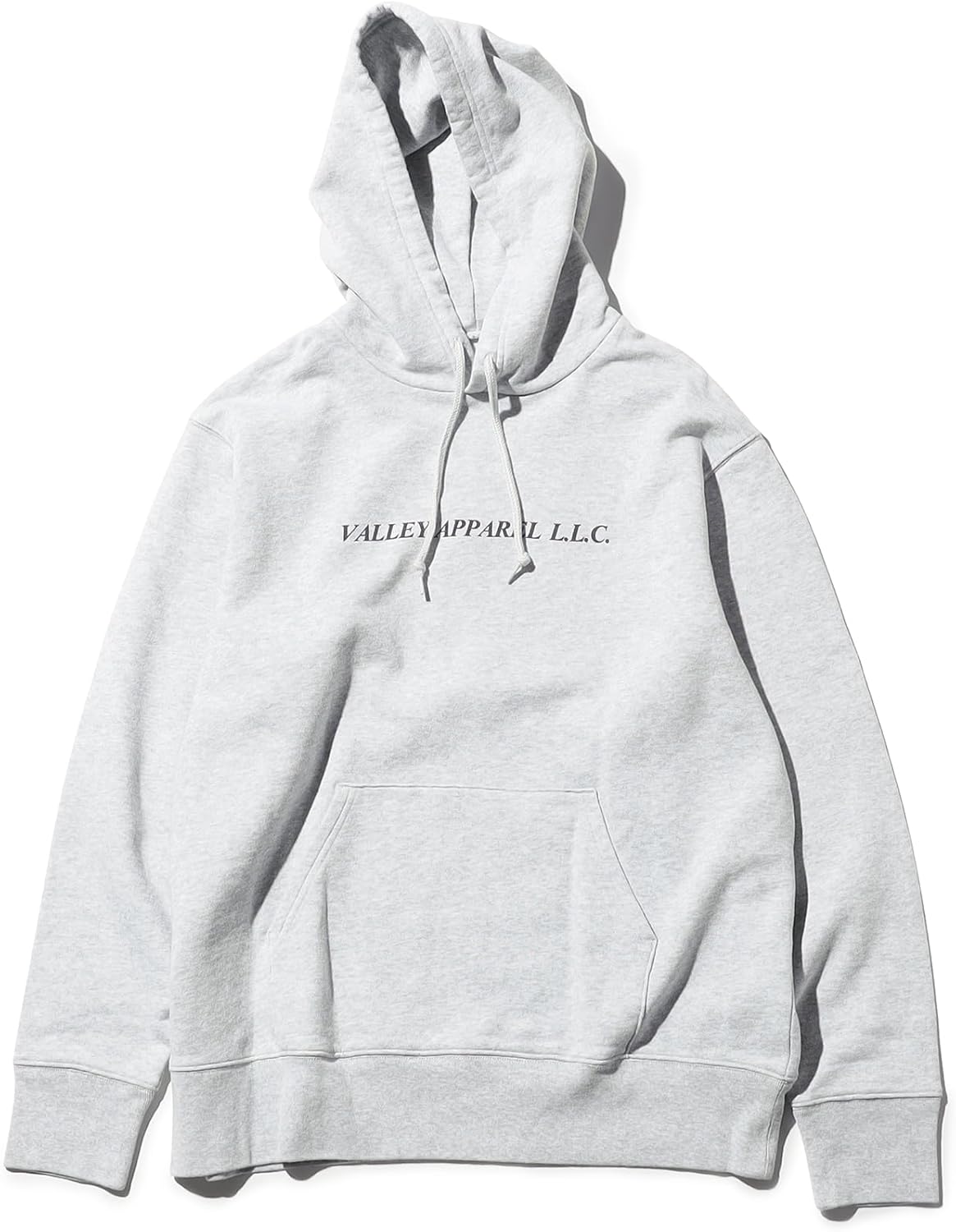 

Мужская толстовка с капюшоном Ballet Apparel с вертикальным логотипом Valley Apparel, серый