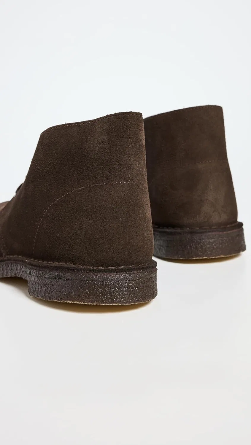 Ботинки Clarks Herren Desert Chukka-Stiefel, Brown Suede — фото 3