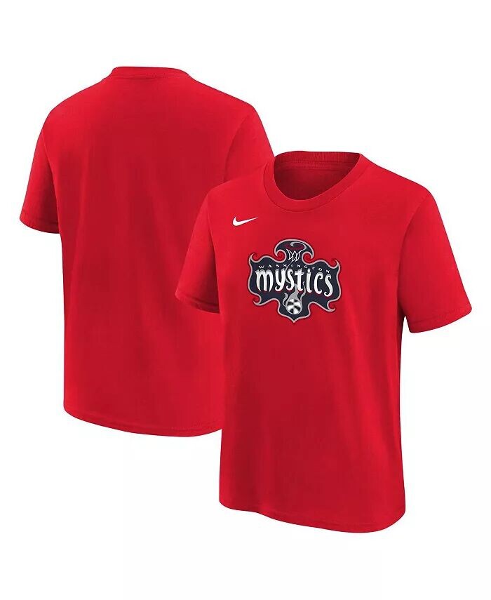 

Футболка с логотипом Washington Mystics Essential для больших мальчиков и девочек красного цвета Nike
