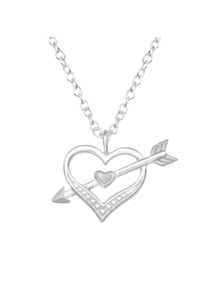 

Alexander York Колье с подвеской «Сердце со стрелой» из серебра 925 пробы, комплект из двух серебряных элементов