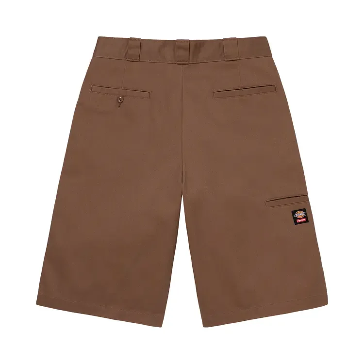 Рабочие шорты Supreme x Dickies Stripe 13" свободного кроя, коричневые — фото 2