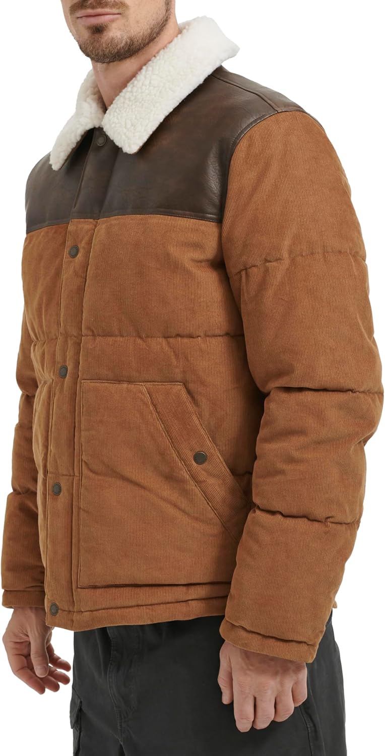 Мужская куртка Levi's Out West из смешанной ткани Levi's Men's Out West, Brown Corduroy — фото 3