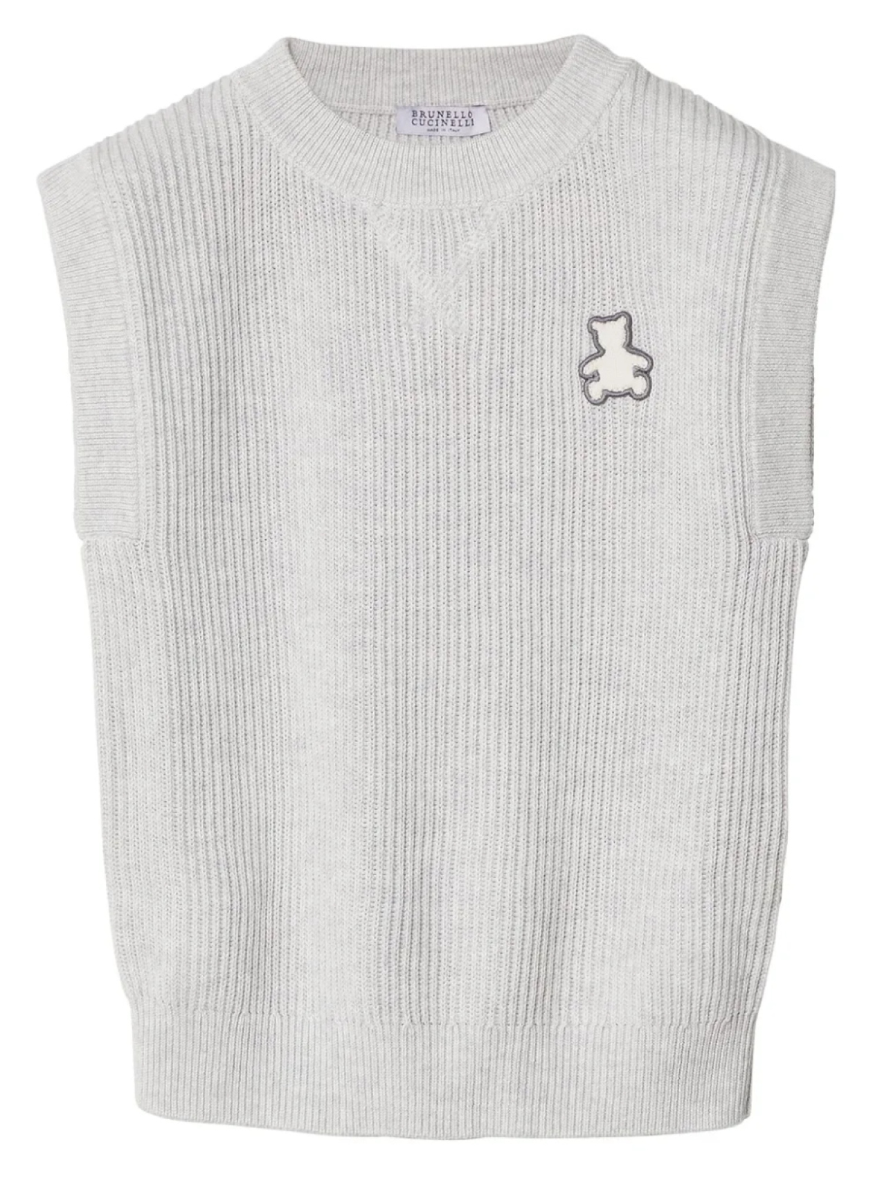 

Brunello Cucinelli Kids топ Bernie в рубчик, серый