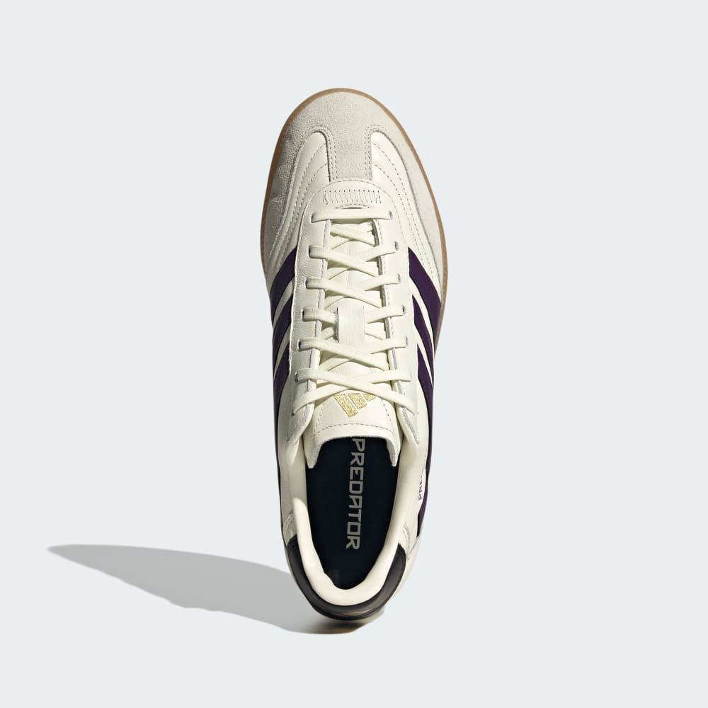 Кроссовки Adidas Predator Freestyle IN, Слоновая кость/сливовый — фото 3