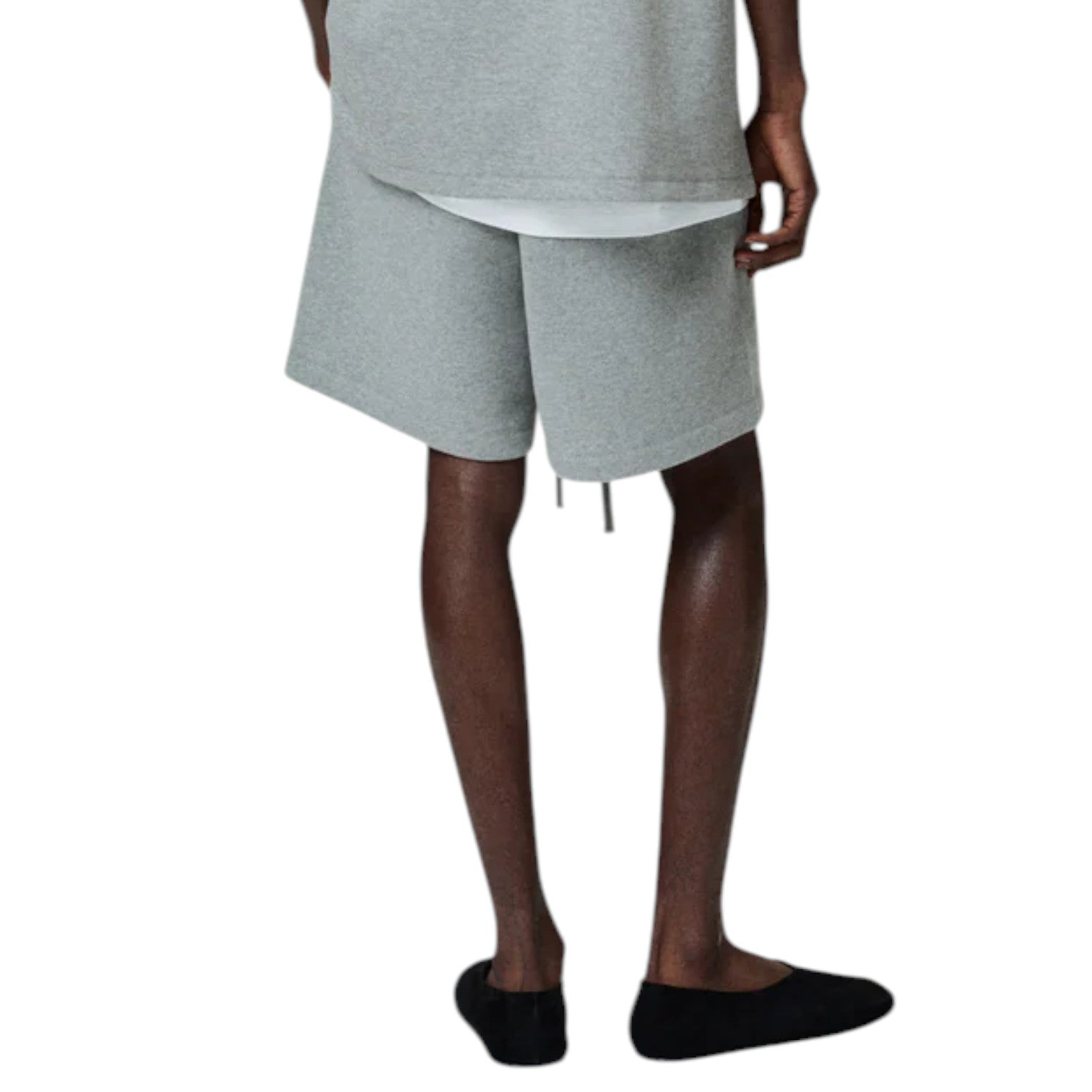 Флисовые шорты Fear of God Essentials Classic Fleece Sweatshort 'Concrete Heather' — фото 4