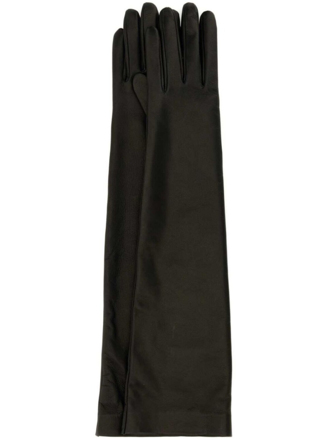 

Кожаные перчатки Saint Laurent, черный