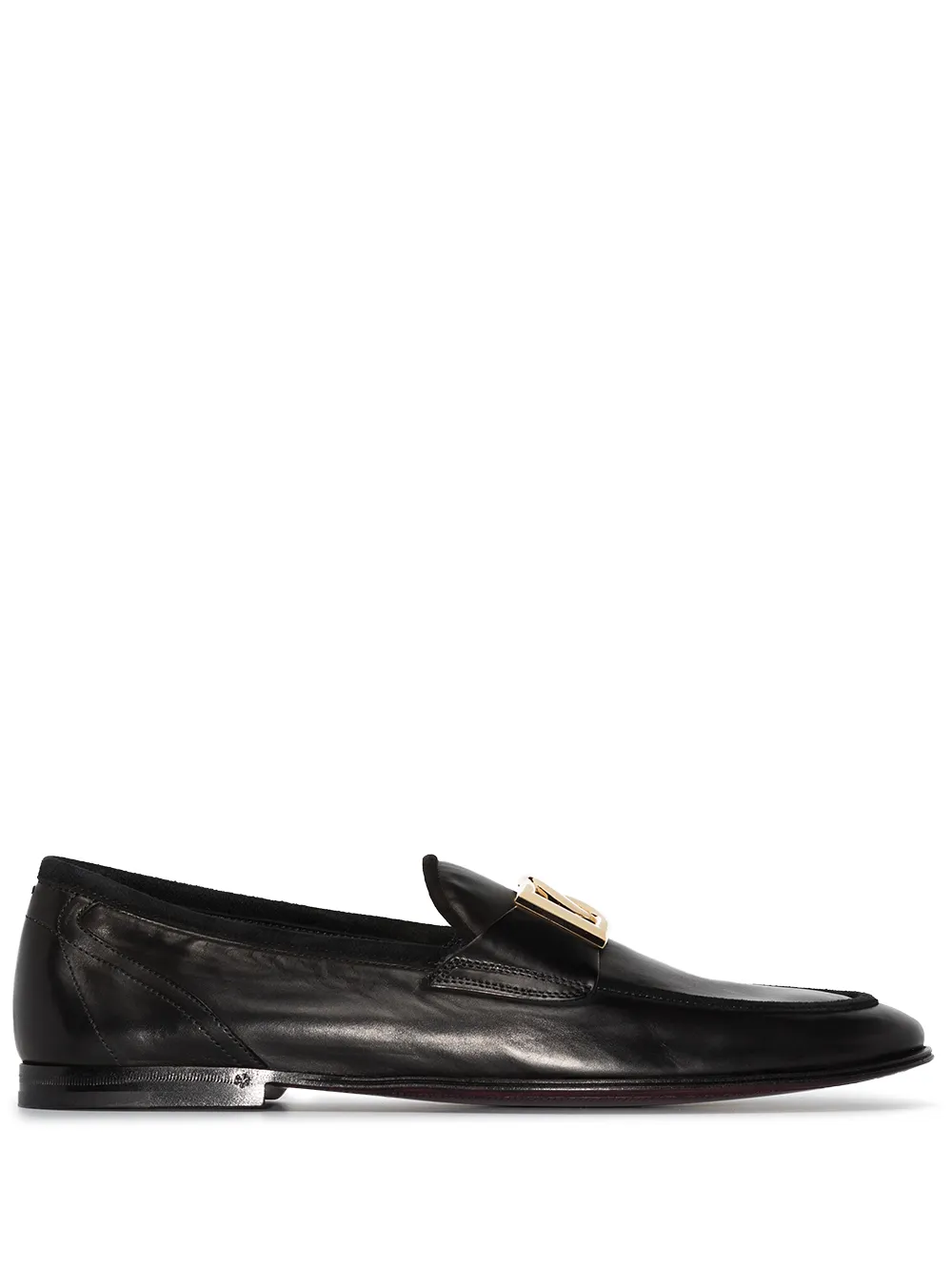 

Лоферы с логотипом Interlocking DG DOLCE & GABBANA, черный