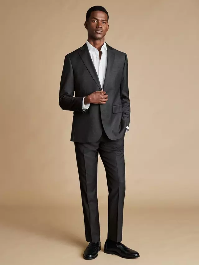 

Куртка Charles Tyrwhitt Slim Fit Twill, цвет charcoal