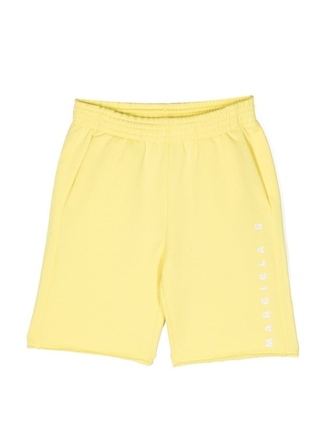 

MM6 Maison Margiela Kids спортивные шорты с логотипом, желтый