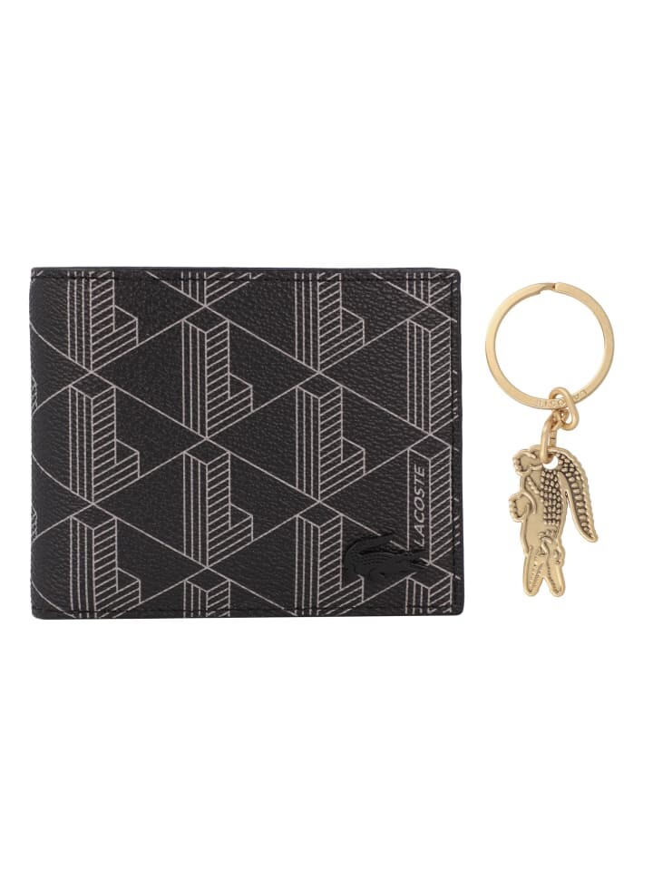 

Кошелек Lacoste Money Pieces 11 cm, цвет monogram noir gris