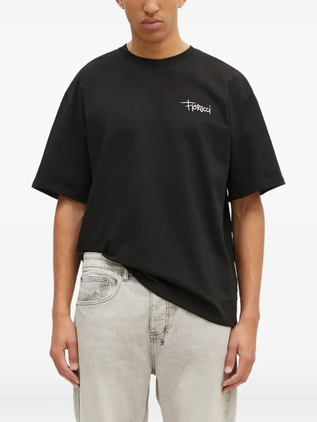 

Футболка с принтом-лозунгом Fiorucci, черный