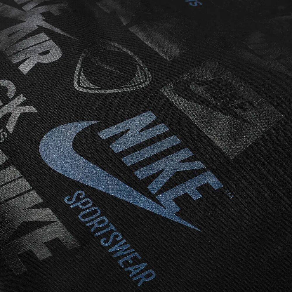 

Comme des Garçons Черная сумка с мульти-логотипом Nike, черный
