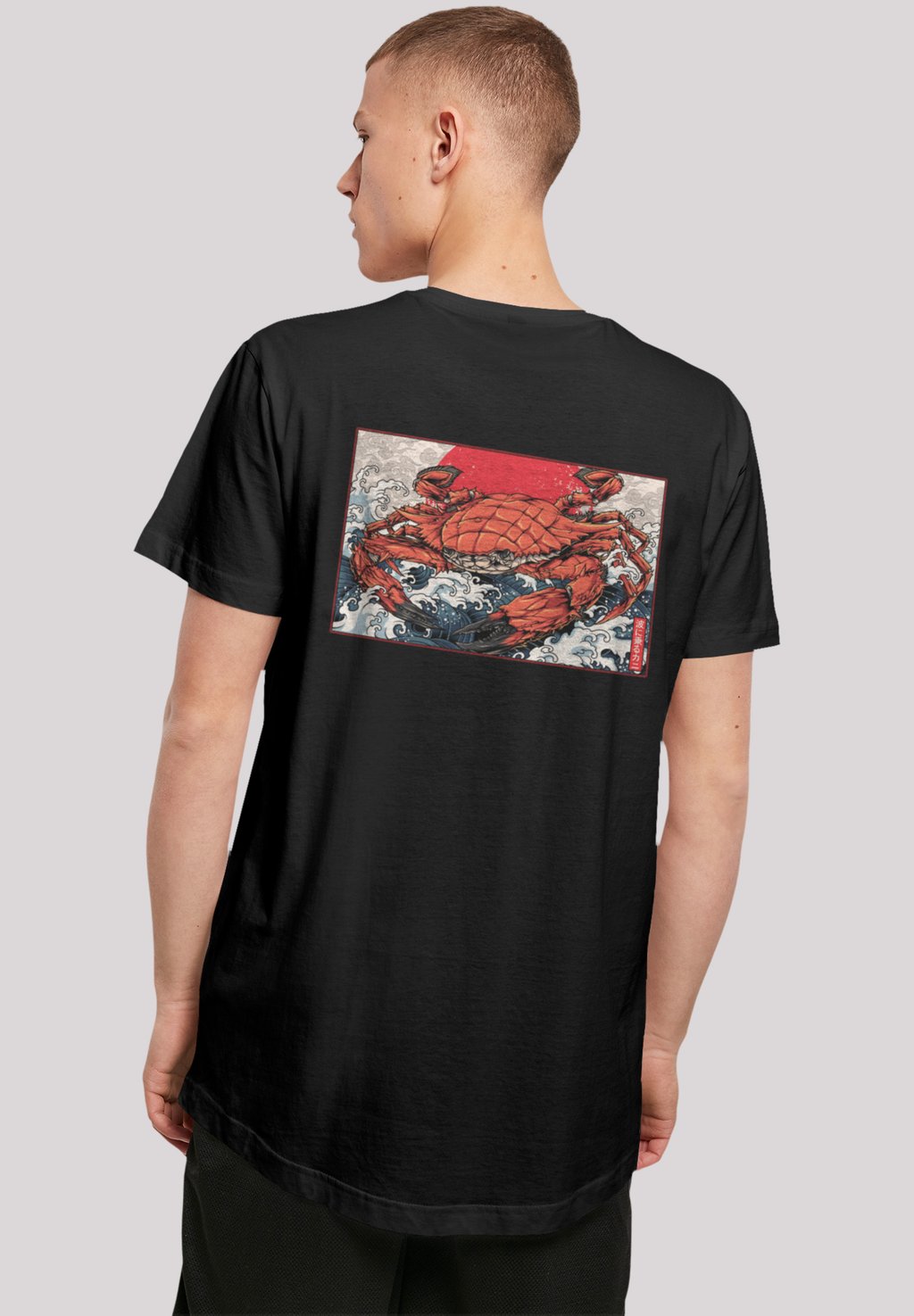 

Футболка с принтом WELLE CRAB JAPAN F4NT4STIC, черный