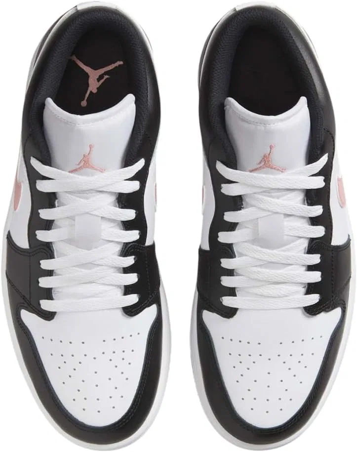 Мужские баскетбольные кроссовки Nike Air Jordan 1 Low, White, Rust Pink, Black — фото 3
