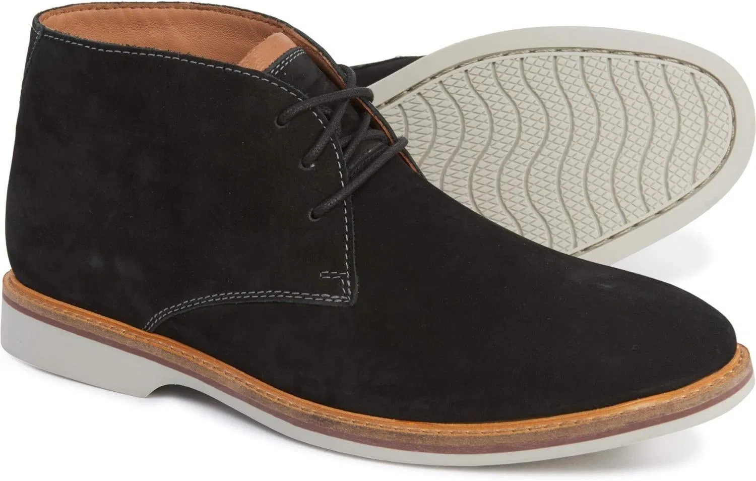 Мужские ботинки-чукка Clarks Atticus Limit, Black White
