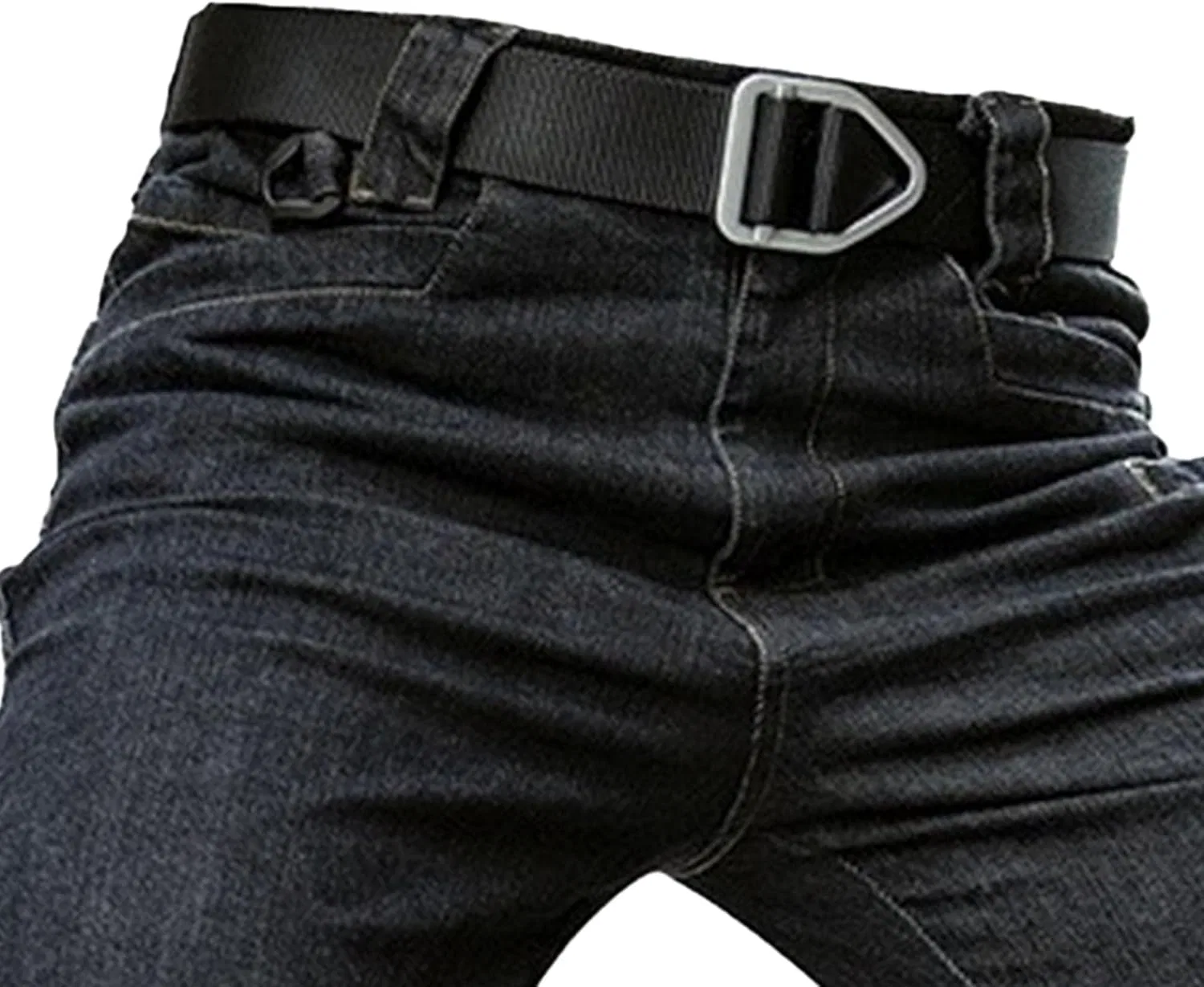 Джинсы свободные, ковбойские Men's, черные — фото 2