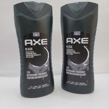 2 Axe XL 13,5 унций Black Frozen Pear & Cedarwood 3 в 1 гель для душа, лица и волос Axe/Lynx — фото 3