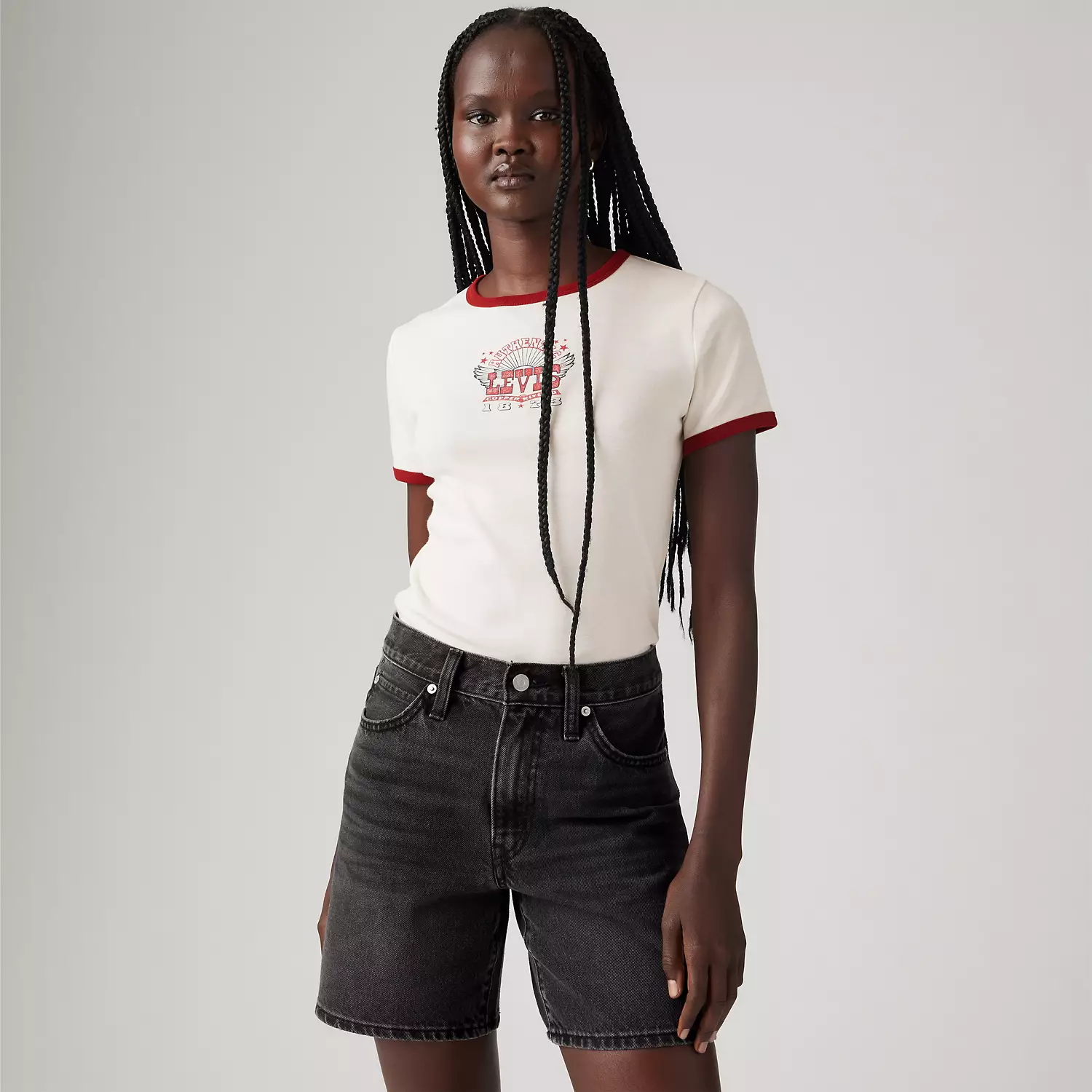 

Футболка с рисунком Рики Рингера Levi's, цвет Levi's 1873 Rock Pos - White