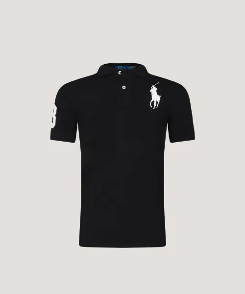 

Футболка поло Slim fit Polo Ralph Lauren, черный