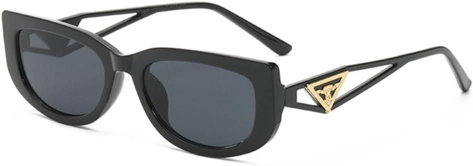 

Солнцезащитные очки «кошачий глаз» в тонкой оправе для женщин, стильные солнцезащитные очки в форме полого треугольника для мужчин, модные ретро-очки generic, Beigetea