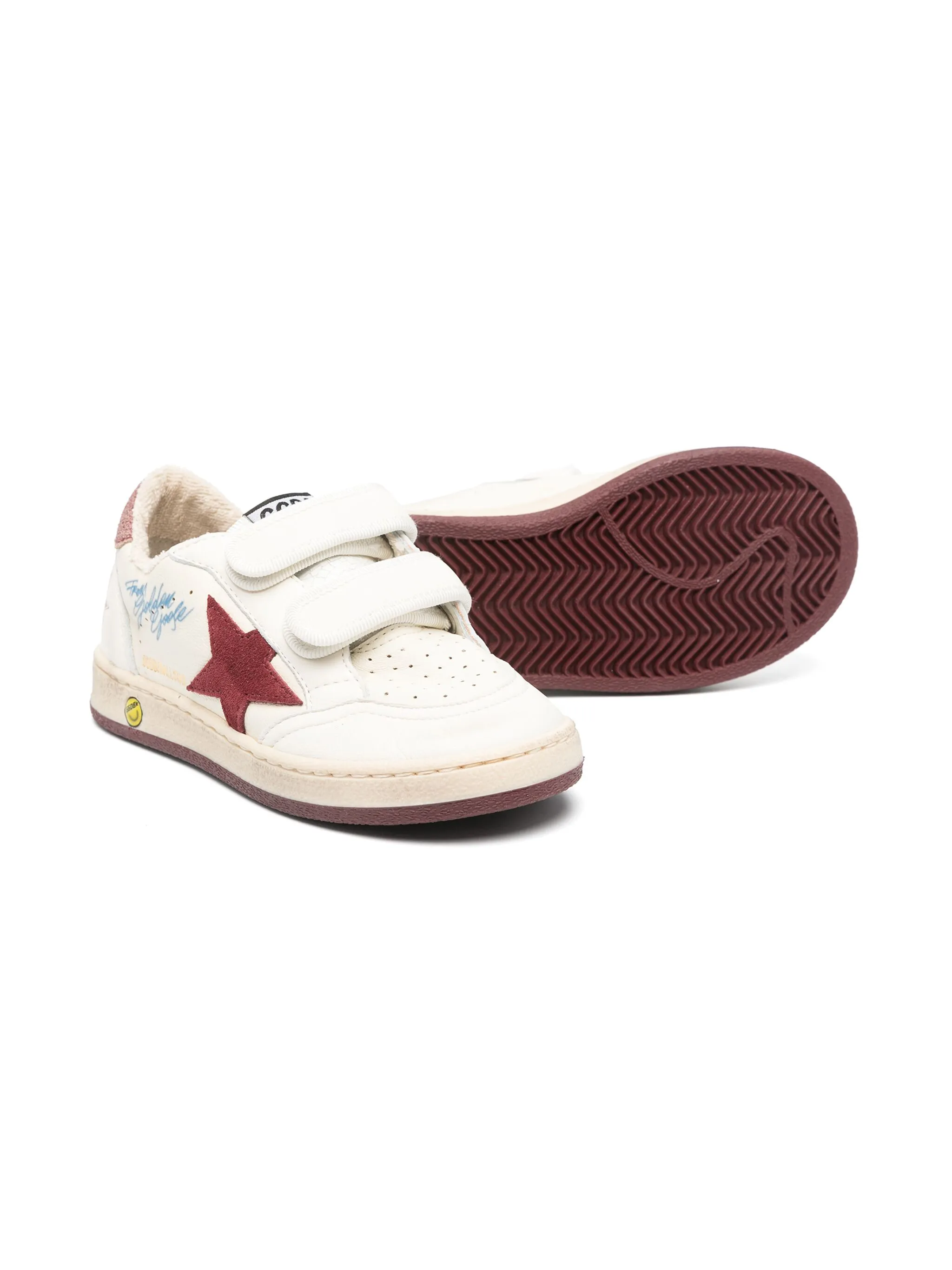 Кеды Ball Star Golden Goose Kids, кремовый — фото 2