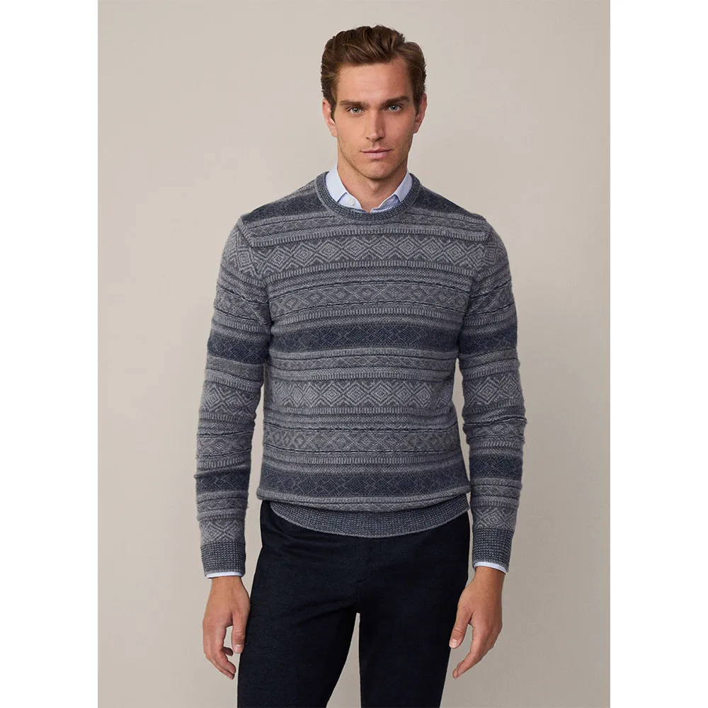 

Свитер Hackett Fairisle, серый