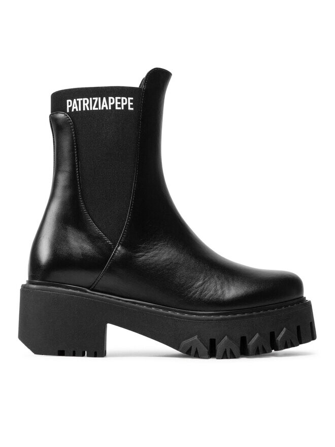 

Ботильоны на блочном каблуке Patrizia Pepe, черный