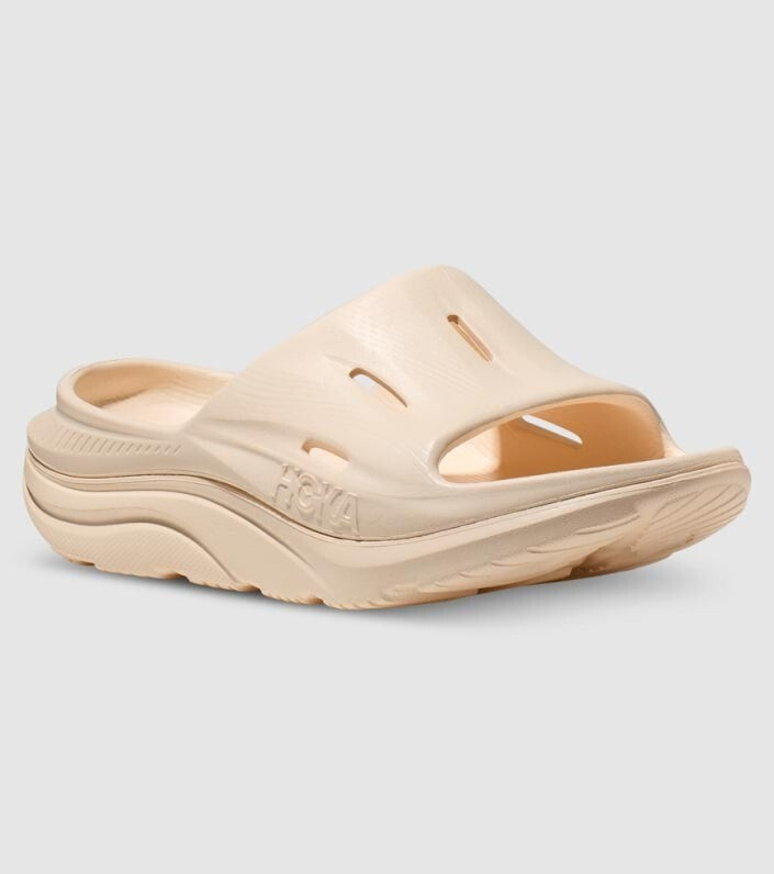 

Сандалии-слипоны Hoka One One Ora Recovery Slide 3 1135061-VLV Unisex Cream ASM85 (бежевый, W13-M11)