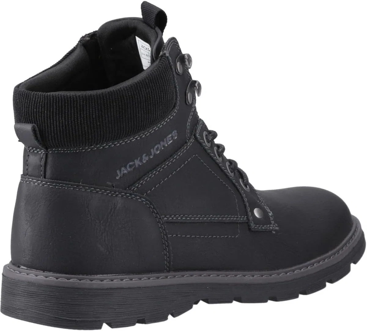 Мужские ботинки JACK & JONES Jfwstratford из искусственной кожи, Charcoal — фото 2