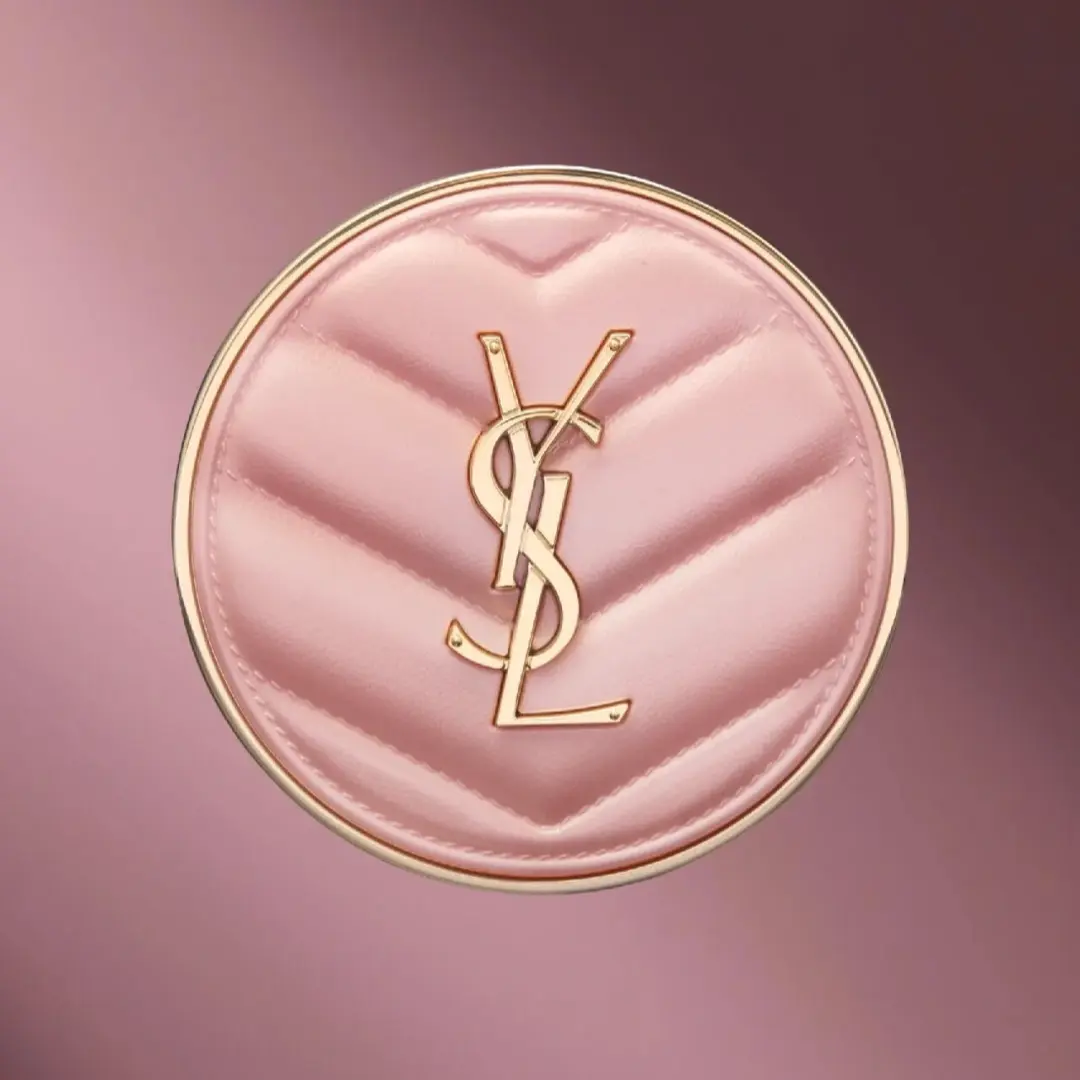 SAINT LAURENT Leather Bright Color Glow Touche ÉCla Pink Air Cushions — фото 4