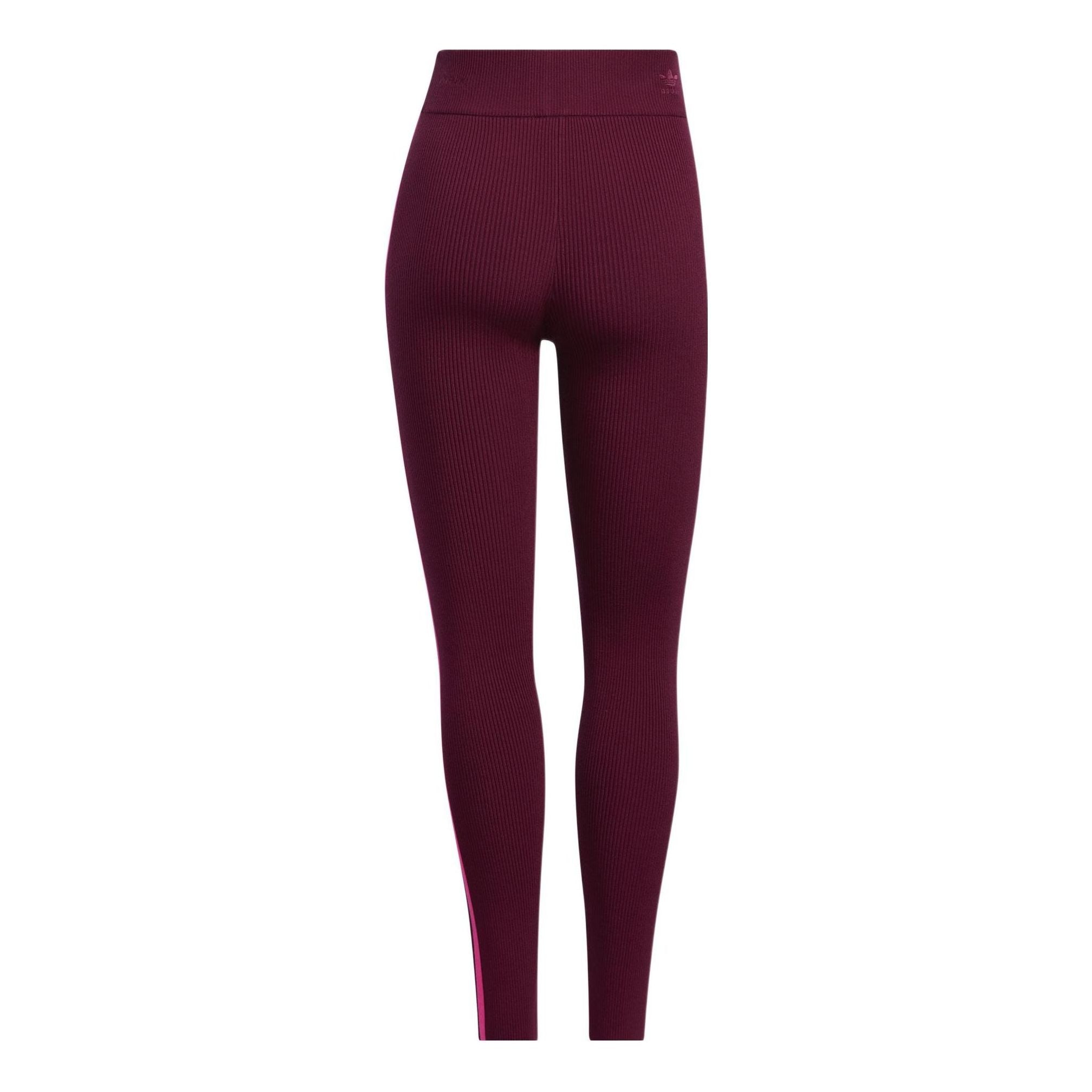 Джоггеры (WMNS) adidas x IVY PARK Knit Joggers 'Burgundy' — фото 2