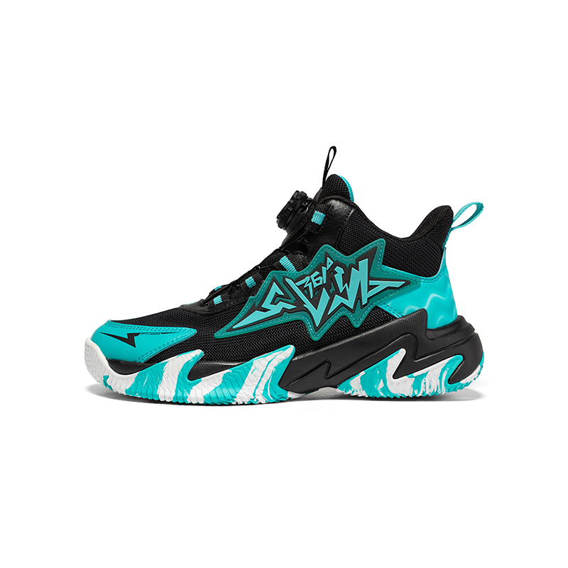 

361°KIDS Детские баскетбольные кроссовки Black Green для подростков