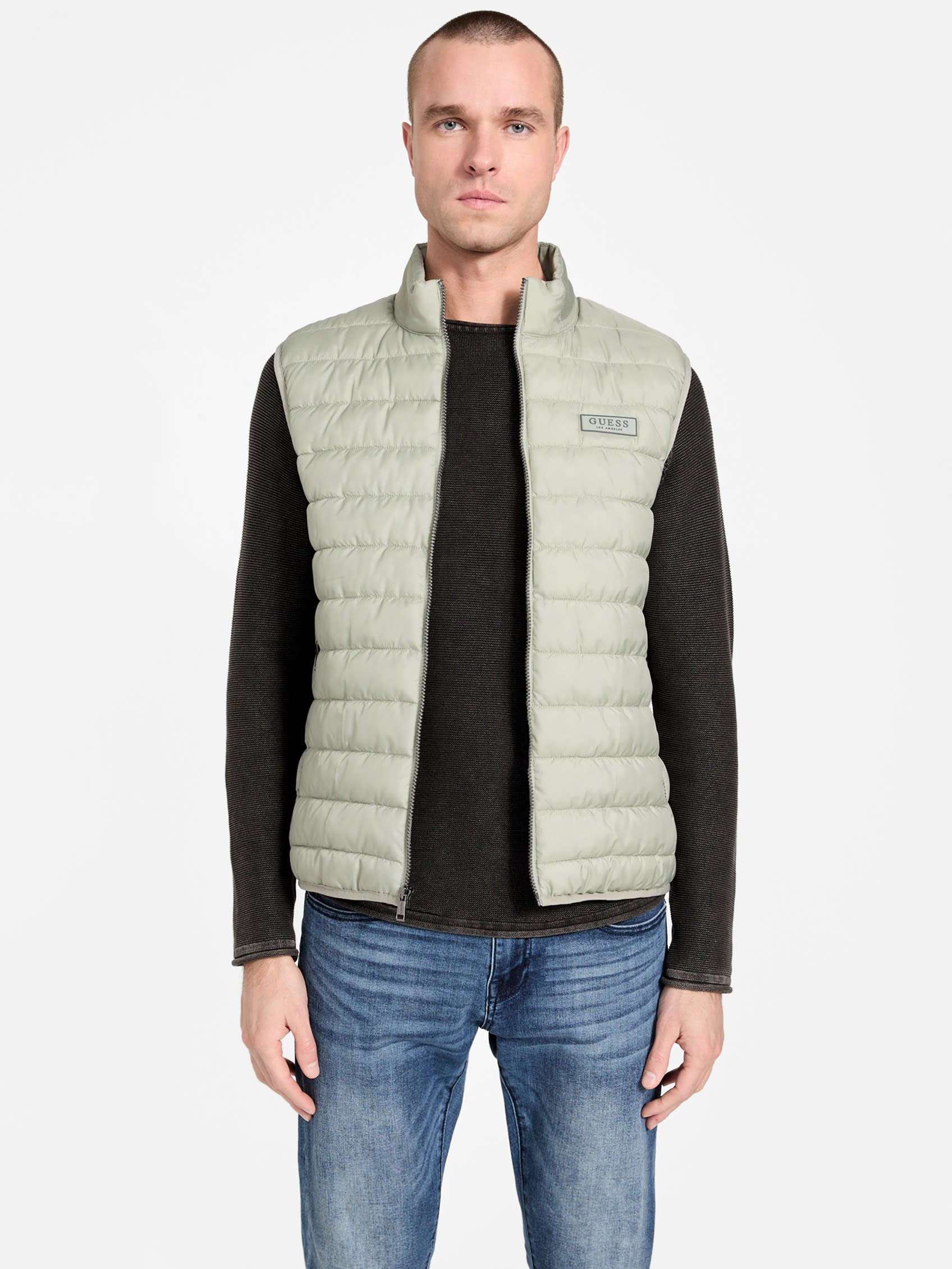 

Стеганый жилет Luca Guess Factory, цвет horseradish green