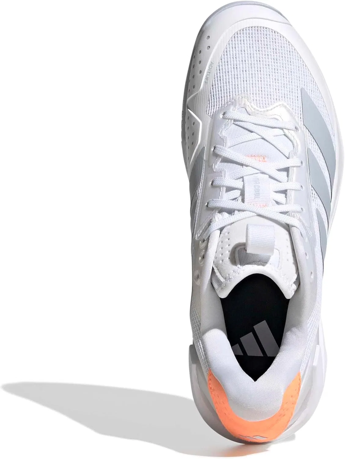 Кроссовки теннисные adidas Adizero Ubersonic 5, White/Halo Blue/Beam Orange — фото 2