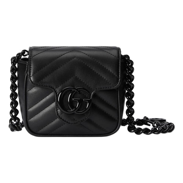 

Сумка gg marmont belt bag 'black' Gucci, черный