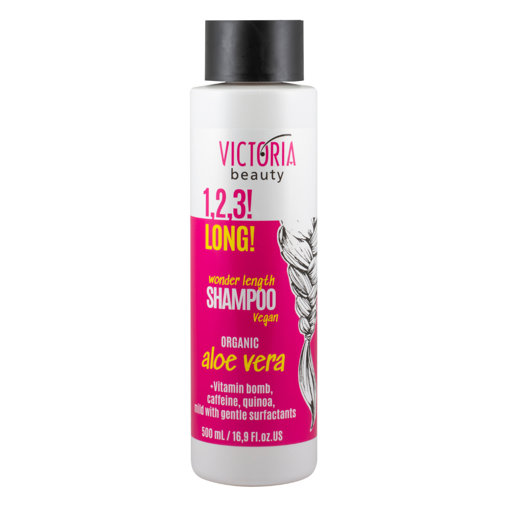 

Шампунь для волос 1,2,3! long! shampoo for hair growth Victoria Beauty, 500 мл
