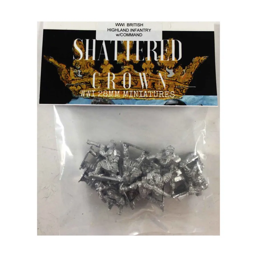 

Британская горная пехота с командованием, WWI Shattered Crown Miniatures - British (28mm)