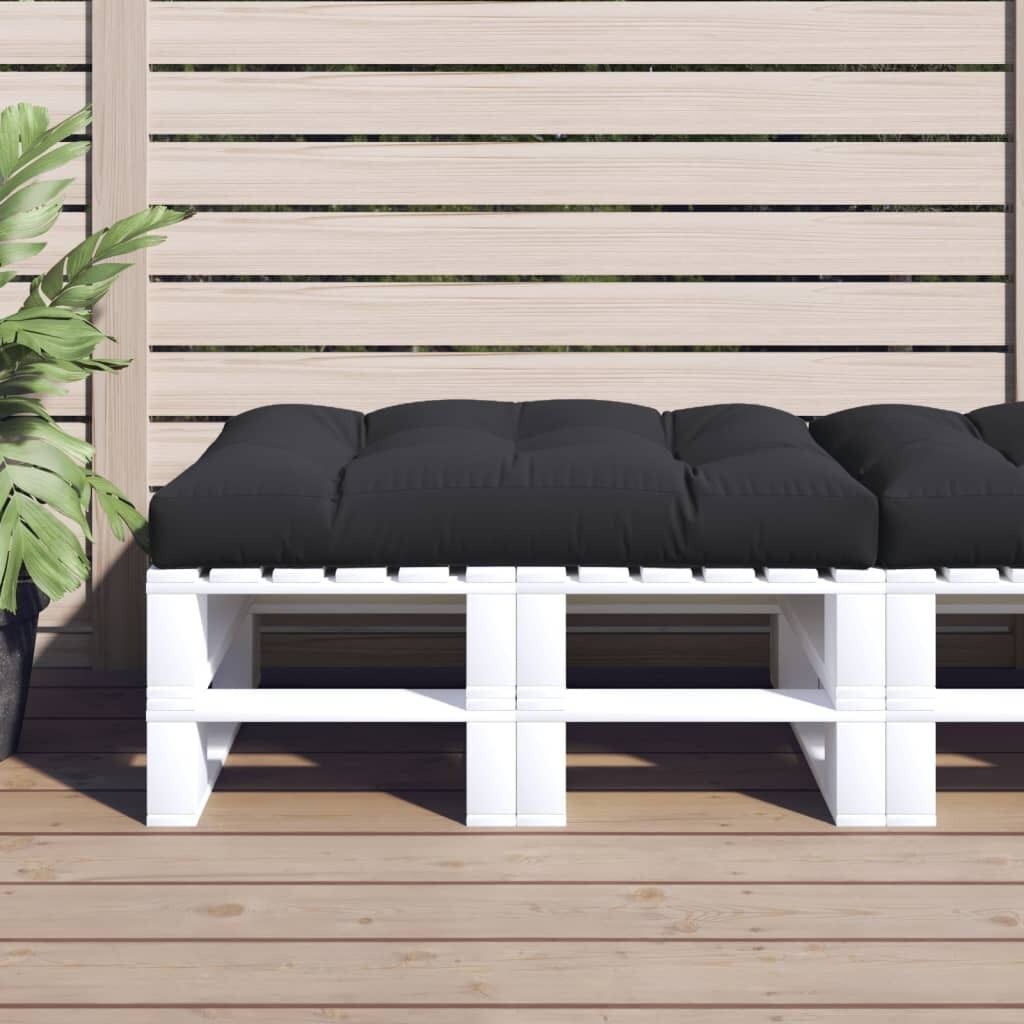 

Подушка-паллет чёрная 60х60х8 см ткань Оксфорд DKD HOME DECOR, черный
